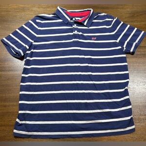 Vineyard Vines Men’s Size M Target Striped Polo Shirt